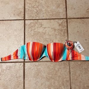 Push up swim top